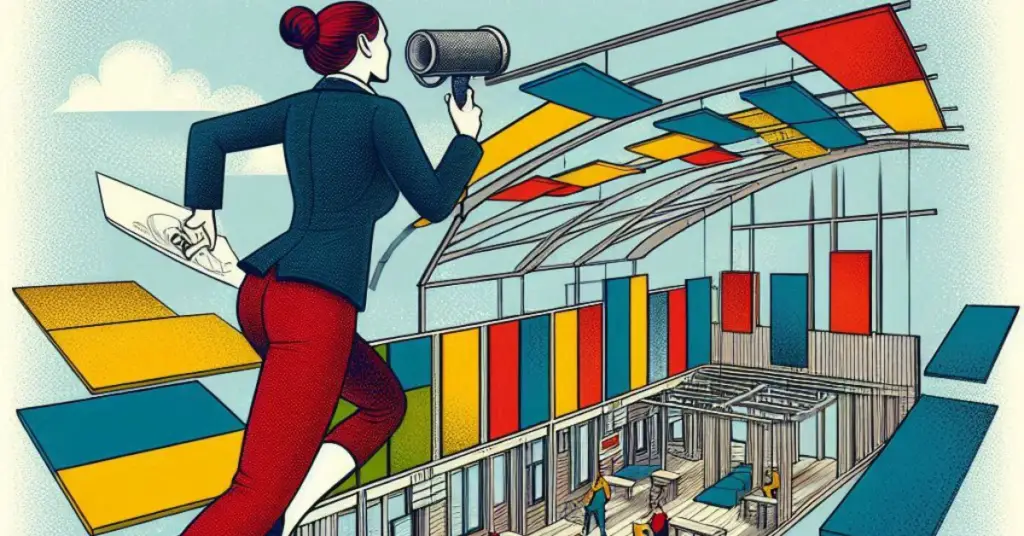 10 Hilarious Construction Projects Client Requests 2 Client request | A lady sound proofing an open space.